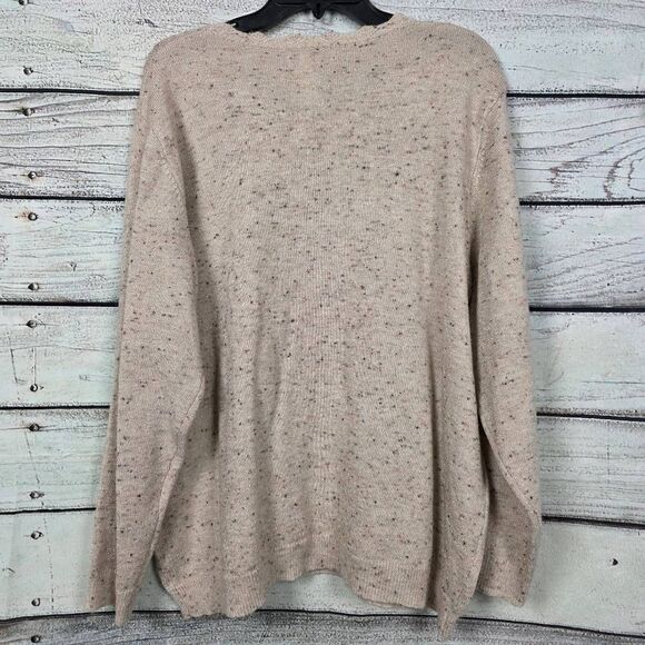 Alfred Dunner Beige Diamond Knit Pullover Sweater Size M - Picture 4 of 5